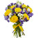 bouquet of yellow roses and irises. Qatar