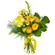 Yellow bouquet of roses and chrysanthemum. Qatar